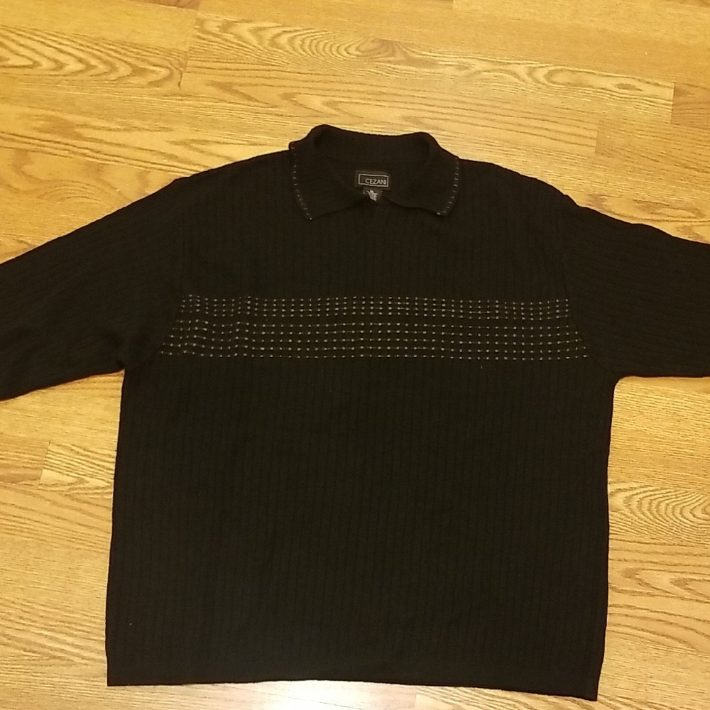 Men's Cezani Black Sweater